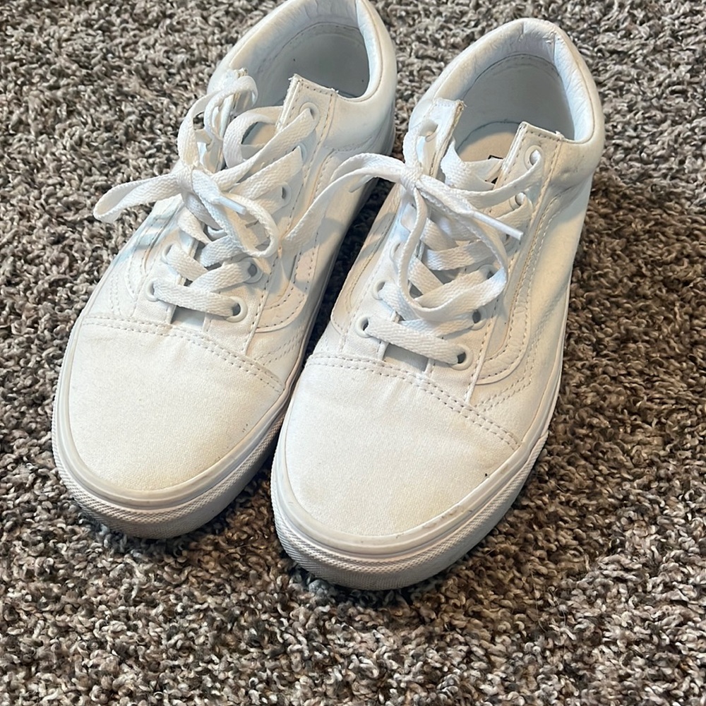 Vans white shoes